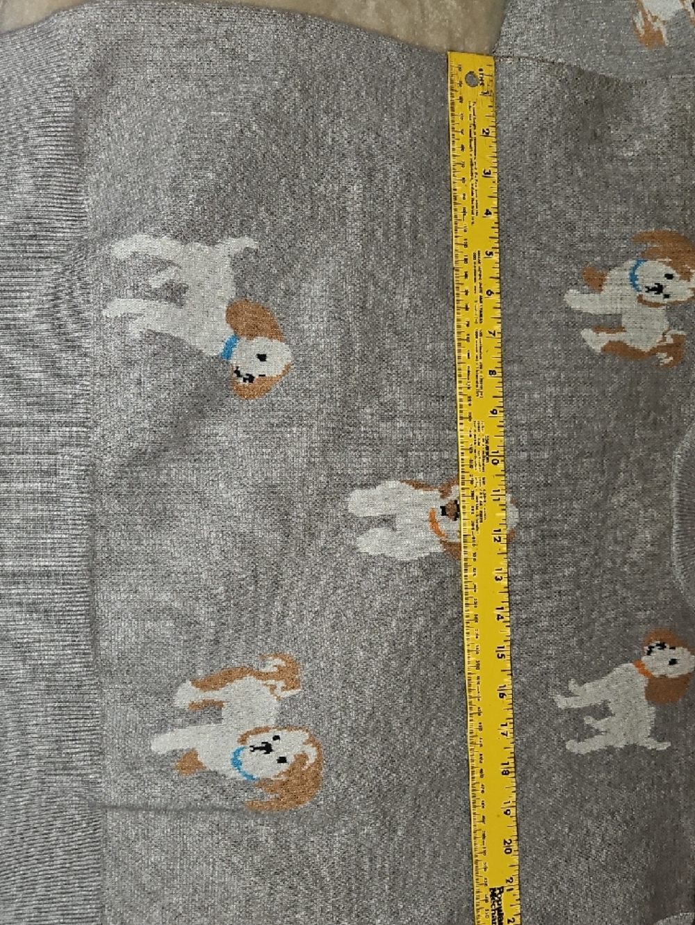 THML Gray Crewneck Sweater with Dog Motif - Picture 4 of 9